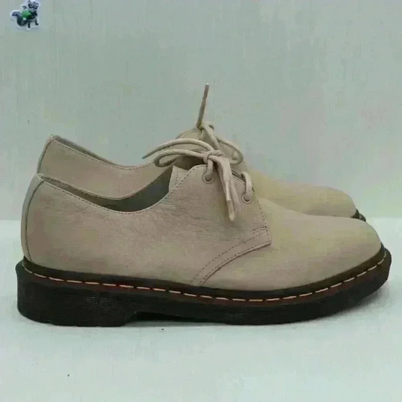 Dr. Martens 23722 Unisex Tan Leather 3 Eye Oxfords Shoes Size US W 9/ M 7 - Picture 7 of 11